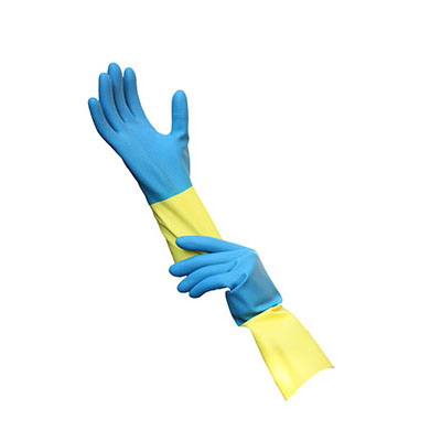 Gants bicolores