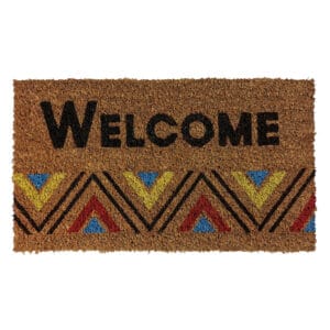 Tapis coco 33x60 cm, décor Wax