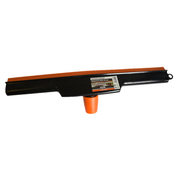 Raclette lave sols 44 cm, monture avec rebord anti-gouttes, douille inclinée avec pas de vis et surdouille de sécurité