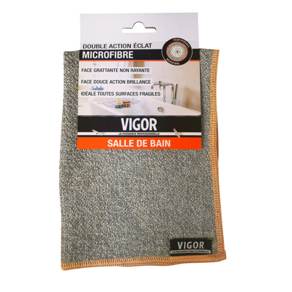 Lavette microfibre Double action éclat, 30 x 35 cm, salle de bain – Image 2