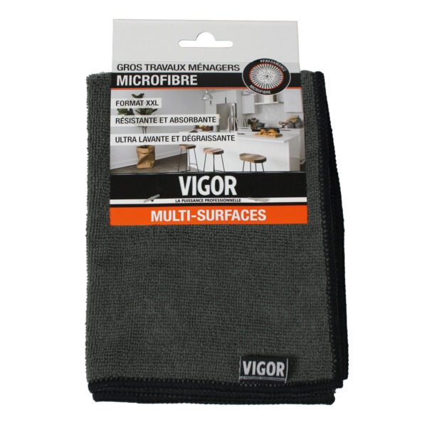 Lavette microfibre Gros travaux ménagers, 40 x 40 cm multi-surfaces – Image 2