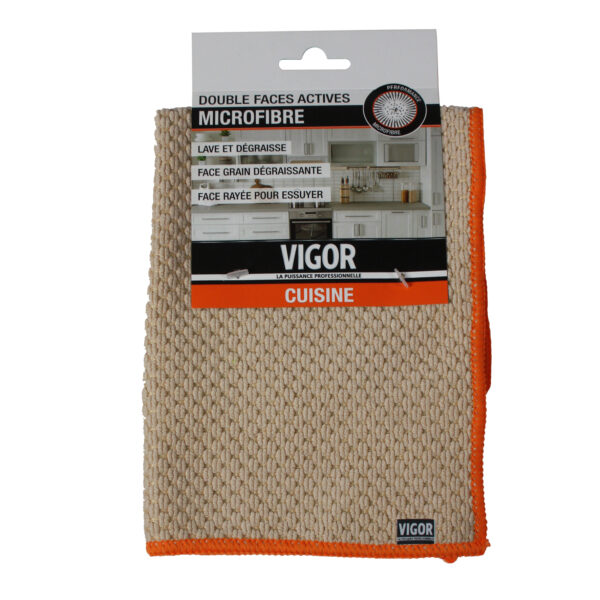 Lavette microfibre Double face actives, 30 x 35 cm, Cuisine – Image 2