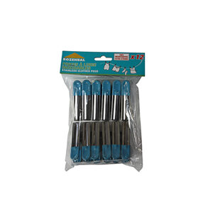 12 pinces à linge inox avec bi-matière