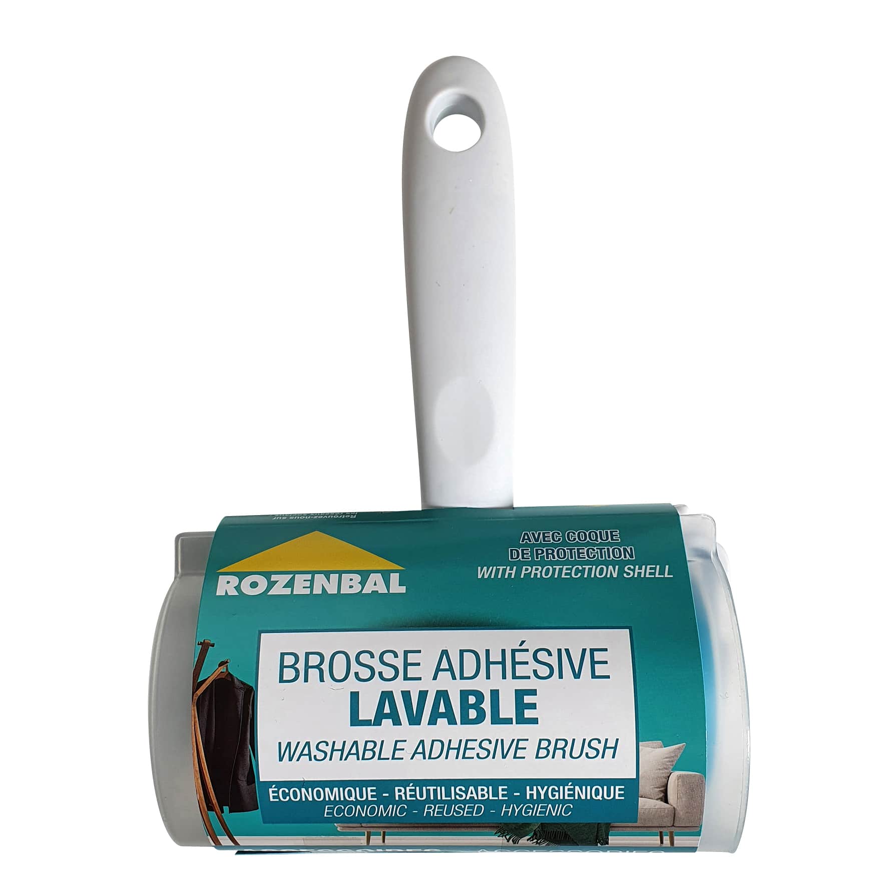 Brosse adhésive lavable 