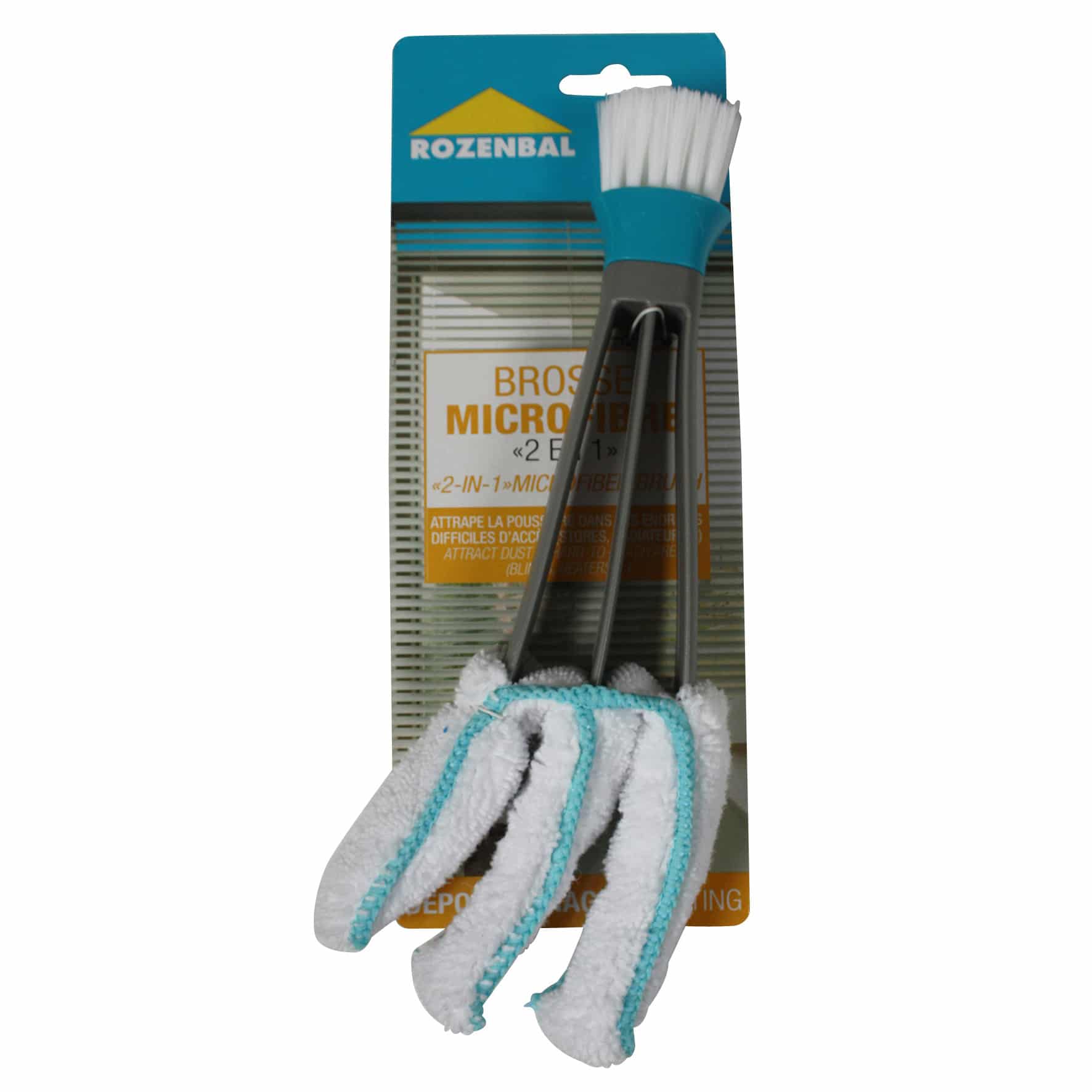 Brosse microfibre 2 en 1 - Rozenbal