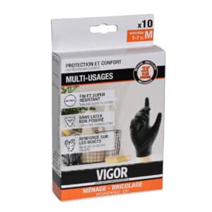 Gant Multi-usages Nitrile Noirs - VIGOR